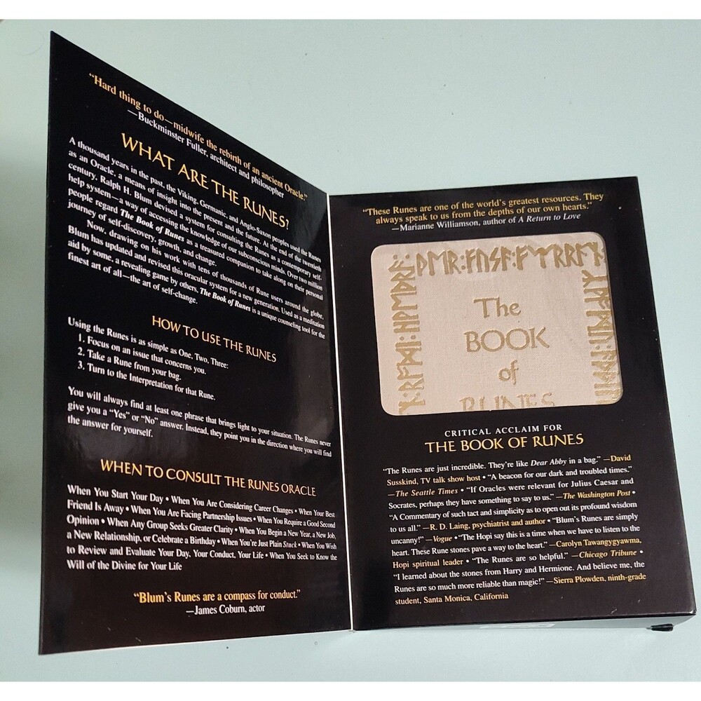 THE BOOK OF RUNES SET RUNES & BOOK US GAMES SYSTEMS 25TH ANNIVERSARY EDITION NEW - Picture 4 of 5